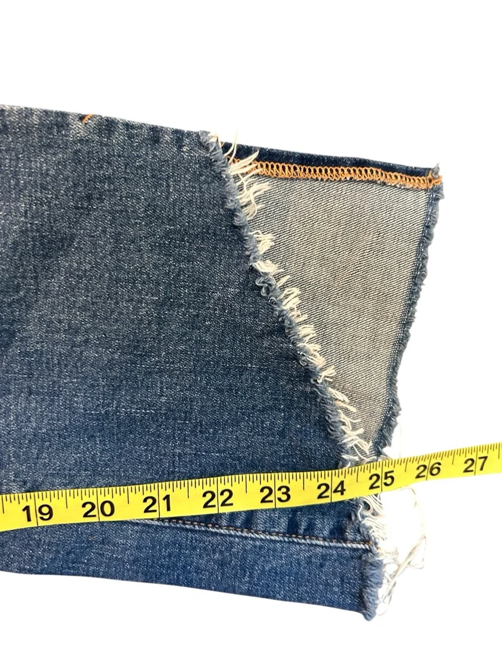 BLANK NYC Kick Flare Raw Hem Denim Jeans size 27